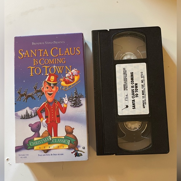 Santa Claus is Coming to Town (VHS, 1993) Christmas VHS MOVIE TV SHOW - Picture 1 of 2